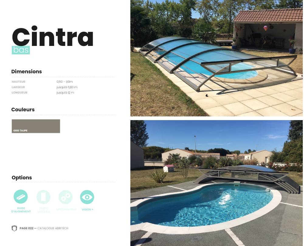 abris de piscine cintra, Abritech